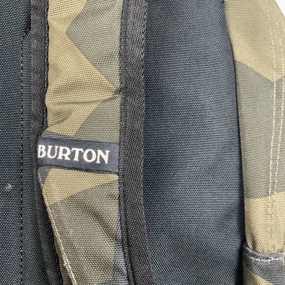 Burton Backpack Green Bag Camo Camping Hiking Skating Snowboarding Travel Gym - Picture 5 of 5
